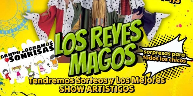 ESTE SÁBADO 4: LLEGAN A LOBOS LOS REYES MAGOS, CON ACCESO GRATUITO Y SORTEOS, EN EL PREDIO DEL RADIO CLUB-ORGANIZA «LOGRAMOS SONRISAS»