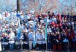LOBOS CONMEMORÓ EL DÍA DE LA BANDERA EN LA PLAZA TUCUMÁN: EL INTENDENTE LES TOMÓ JURAMENTO A CIENTOS DE ALUMNOS DE 4° GRADO QUE SE DIERON CITA EN EL PREDIO