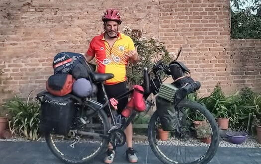 RECORRE EL PAÍS EN SU BICICLETA: UNA NUEVA TRAVESÍA DEL LOBENSE PATRICIO FALVELLA, DE NORTE A SUR