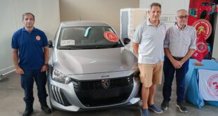 BOMBEROS LANZÓ SU RIFA 2025, QUE TIENE COMO PRIMER PREMIO UN PEUGEOT 208 CERO KILÓMETRO CON CAJA AUTOMÁTICA