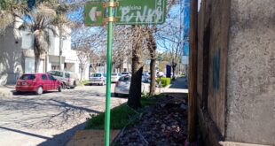 VEREDAS INTRANSITABLES Y PELIGRO DE DERRUMBE EN UNA ESQUINA CÉNTRICA