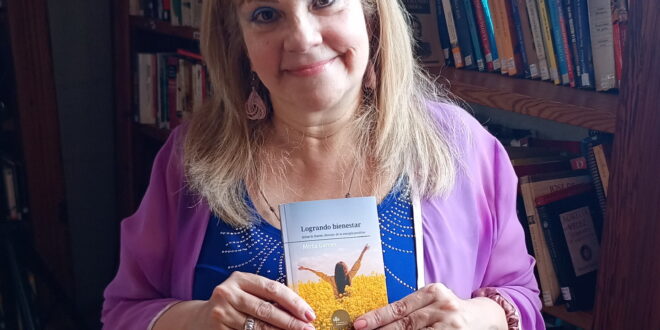 MIRTA GOMES PRESENTÓ SU PRIMER LIBRO, «LOGRANDO BIENESTAR», EN LA BIBLIOTECA HÉROES DE MALVINAS