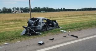 ACCIDENTE FATAL EN LA RUTA 3: MURIÓ UN FUNCIONARIO DEL MINISTERIO DE SEGURIDAD DE LA PROVINCIA- EL RESTO DE LOS OCUPANTES FUERON TRASLADADOS AL HOSPITAL CUENCA ALTA