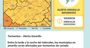 ATENCIÓN: RIGE EL ALERTA METEOROLÓGICO POR TORMENTAS PARA LOBOS Y TODA LA ZONA