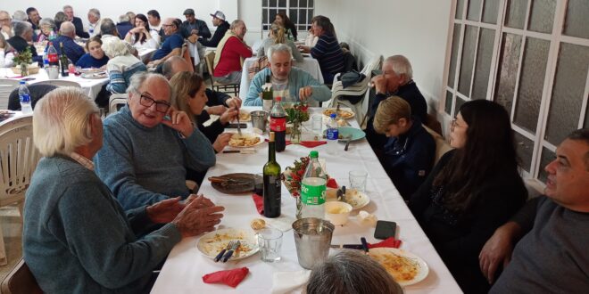 RAVIOLADA EN LA SEDE DE LA UVC, CON CASI UN CENTENAR DE COMENSALES: PROYECTAN CONTINUAR CON LAS CHARLAS Y CAPACITACIONES ABIERTAS EN EL SEGUNDO SEMESTRE