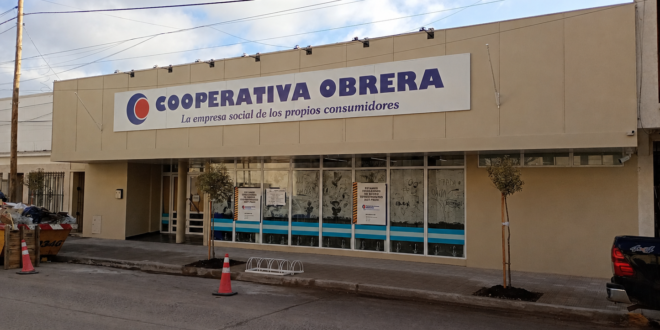 NUEVO SUPERMERCADO EN LOBOS: EL 16 DE JULIO A LAS 16 HS., LA COOPERATIVA OBRERA INAUGURA SU LOCAL EN LA CALLE ALBERTINI, CON PRECIOS MUY COMPETITIVOS