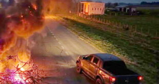PROTESTA EN LA RUTA 205 POR LAS ALTAS TARIFAS DE LUZ: VECINOS DE EL TALADRO Y URIBELARREA EXIGEN UNA REVISIÓN DE LAS FACTURAS