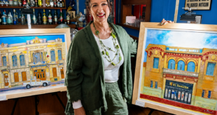 “DE CORAZÓN A CORAZÓN”: MIRIAM RITENUTI INAUGURÓ UNA EXCELENTE MUESTRA DE ARTE CON 11 OBRAS QUE RETRATAN EL PATRIMONIO Y LA MEMORIA DE LOBOS