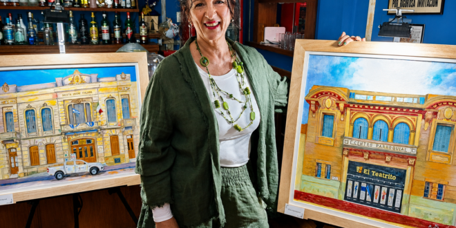 “DE CORAZÓN A CORAZÓN”: MIRIAM RITENUTI INAUGURÓ UNA EXCELENTE MUESTRA DE ARTE CON 11 OBRAS QUE RETRATAN EL PATRIMONIO Y LA MEMORIA DE LOBOS