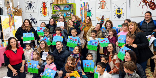 LECTURA, ARTE E IMAGINACIÓN: LOS CHICOS DISFRUTARON DE UNA MERIENDA LITERARIA DIFERENTE EN EL ATELIER DE MIRIAM RITENUTI